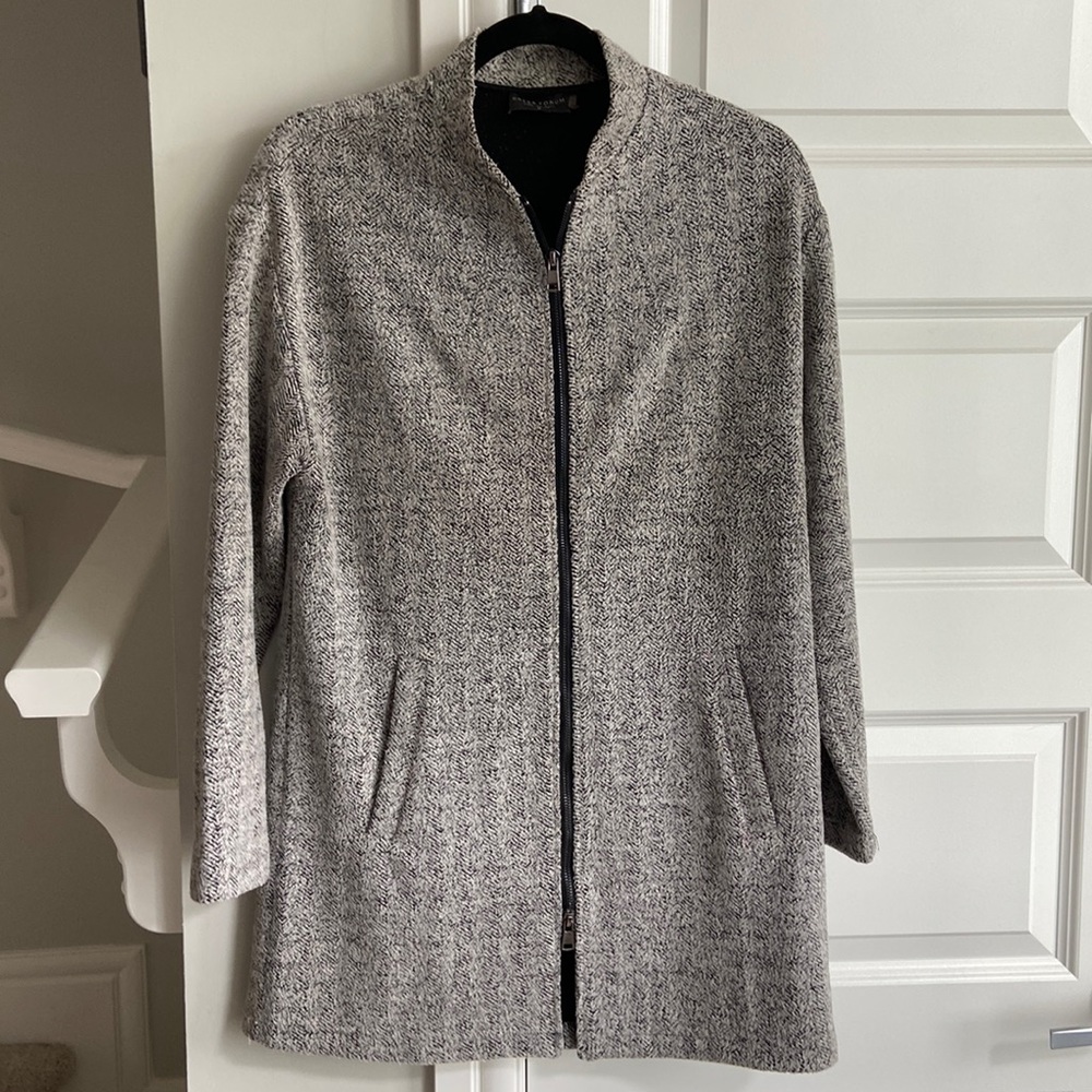 Grey zippered sweater